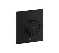 hansgrohe AXOR ShowerSelect ID thermostat, Highflow, encastré, 1 consommateur, une sortie supplémentaire, carré, 36777670, Couleur: noir mat