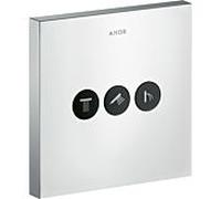 Hansgrohe Axor Vanne d'arrêt encastrée ShowerSelect 36717000 carrée 3 sorties chromé