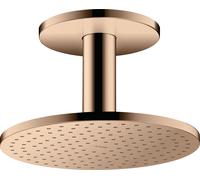 Hansgrohe hansgrohe Axor Douche de tête 250 2jets avec raccord plafond, or rouge poli Quantité:1