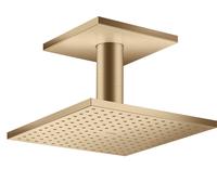 hansgrohe AXOR ShowerSolutions de douche AXOR 250/250 Pomme de douche suspendue 1 jet, raccordement au plafond, 35308140, Couleur: Bronze brossé