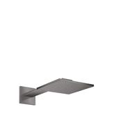 hansgrohe AXOR ShowerSolutions douche de tête de douche 250/250 1 jet, raccord mural, bras de douche 450 mm, 35306340, Couleur: Chrome noir brossé