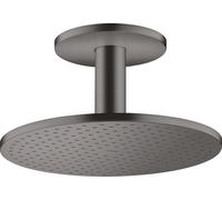 hansgrohe AXOR ShowerSolutions douche suspendue 300 2jet, raccordement au plafond, 35304340, Couleur: Chrome noir brossé