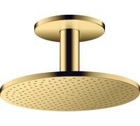 hansgrohe AXOR ShowerSolutions douche suspendue 300 2jet, raccordement au plafond, 35304990, Couleur: Optique en or poli