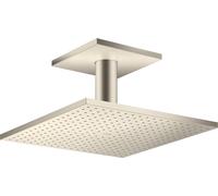 hansgrohe AXOR ShowerSolutions douche suspendue 300/300 1 jet, raccordement au plafond, 35316820, Couleur: Nickel brossé