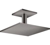 hansgrohe AXOR ShowerSolutions douchette suspendue 300/300 2jet, raccordement au plafond, 35320340, Couleur: Chrome noir brossé