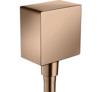 hansgrohe AXOR ShowerSolutions FixFit Raccord de flexible Karree, 36732300, Couleur: Rouge poli or