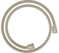 Hansgrohe hansgrohe Flexible de douche textile 1250 mm, raccord 1x conique, 1x cylindre, brossé inox Quantité:1