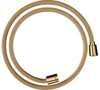 hansgrohe flexible de douche textile 28227990 1250 mm, écrou 1x conique, 1x cylindrique, optique or poli