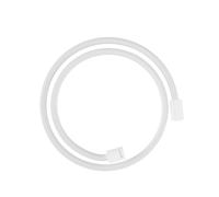 hansgrohe AXOR ShowerSolutions flexible de douche textile, 1250mm, écrou cylindrique des deux côtés, 28228700, Couleur: Blanc mat