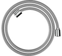 hansgrohe AXOR ShowerSolutions flexible de douche textile, 1600mm, écrou conique et cylindrique, 28259000, Couleur: chrome