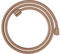 hansgrohe AXOR ShowerSolutions flexible de douche textile, 1600mm, écrou conique et cylindrique, 28259310, Couleur: Or rouge brossé
