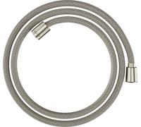 hansgrohe AXOR ShowerSolutions flexible de douche textile, 1600mm, écrou conique et cylindrique, 28259800, Couleur: Acier inoxydable Optic
