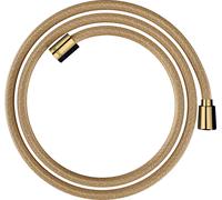hansgrohe AXOR ShowerSolutions flexible de douche textile, 1600mm, écrou conique et cylindrique, 28259990, Couleur: Optique en or poli