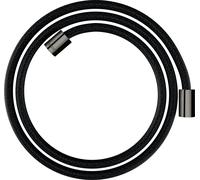 hansgrohe AXOR ShowerSolutions flexible de douche textile, 1600mm, écrou cylindrique des deux côtés, 28261330, Couleur: Chrome noir poli