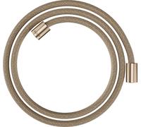 hansgrohe AXOR ShowerSolutions flexible de douche textile, 1600mm, écrou cylindrique des deux côtés, 28261140, Couleur: Bronze brossé