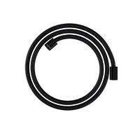 hansgrohe AXOR ShowerSolutions flexible de douche textile, 1600mm, écrou cylindrique des deux côtés, 28261670, Couleur: noir mat