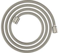 hansgrohe AXOR ShowerSolutions flexible de douche textile, 2000mm, écrou conique et cylindrique, 28290800, Couleur: Acier inoxydable Optic