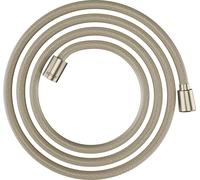 hansgrohe AXOR ShowerSolutions flexible de douche textile, 2000mm, écrou conique et cylindrique, 28290820, Couleur: Nickel brossé