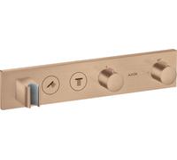 hansgrohe AXOR ShowerSolutions module de thermostat Select 460/90, encastré, 2 consommateurs, kit complet, 18355310, Couleur: Or rouge brossé
