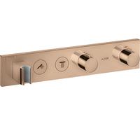 hansgrohe AXOR ShowerSolutions module de thermostat Select 460/90, encastré, 2 consommateurs, kit complet, 18355300, Couleur: Rouge poli or