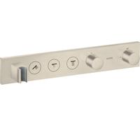 hansgrohe AXOR ShowerSolutions module de thermostat Select 530/90, encastré, 3 consommateurs, set complet, 18356820, Couleur: Nickel brossé