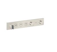 hansgrohe AXOR ShowerSolutions module de thermostat Select 530/90, encastré, 3 consommateurs, set complet, 18356800, Couleur: Acier inoxydable Optic