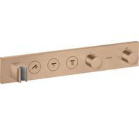 Hansgrohe hansgrohe Axor Select Set de montage prêt à l’emploi Thermostat encastré, 3 voies, or brossé Quantité:1