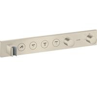 hansgrohe AXOR ShowerSolutions module de thermostat Select 600/90, encastré, 4 consommateurs, kit complet, 18357820, Couleur: Nickel brossé