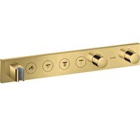 hansgrohe AXOR ShowerSolutions module de thermostat Select 600/90, encastré, 4 consommateurs, kit complet, 18357990, Couleur: Optique en or poli