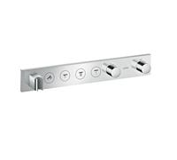 hansgrohe AXOR ShowerSolutions module de thermostat Select 600/90, encastré, 4 consommateurs, kit complet, 18357000, Couleur: chrome