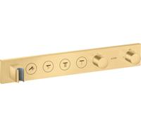 hansgrohe AXOR ShowerSolutions module de thermostat Select 600/90, encastré, 4 consommateurs, kit complet, 18357250, Couleur: Optique or brossé
