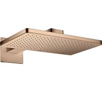 hansgrohe AXOR ShowerSolutions pomme de douche 460/300 1 jet, bras de douche, rosette carrée, 35278300, Couleur: Rouge poli or