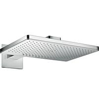 hansgrohe AXOR ShowerSolutions pomme de douche 460/300 2 jets, bras de douche, rosette carrée, 35280000, Couleur: chrome