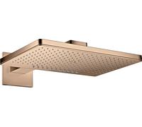 hansgrohe AXOR ShowerSolutions pomme de douche 460/300 2 jets, bras de douche, rosette carrée, 35280300, Couleur: Rouge poli or