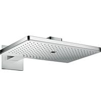 hansgrohe AXOR ShowerSolutions pomme de douche 460/300 3jet, bras de douche, rosette carrée, 35282000, Couleur: chrome