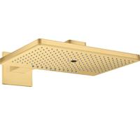 hansgrohe AXOR ShowerSolutions pomme de douche 460/300 3jet, bras de douche, rosette carrée, 35282250, Couleur: Optique or brossé