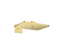 hansgrohe AXOR ShowerSolutions pomme de douche 460/300 3jet, bras de douche, rosette carrée, 35282950, Couleur: laiton brossé