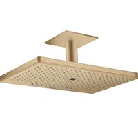 hansgrohe AXOR ShowerSolutions pomme de douche suspendue 460/300 3jet, raccordement au plafond, 35281140, Couleur: Bronze brossé