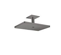 hansgrohe AXOR ShowerSolutions pomme de douche suspendue 460/300 3jet, raccordement au plafond, 35281340, Couleur: Chrome noir brossé