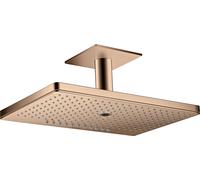 hansgrohe AXOR ShowerSolutions pomme de douche suspendue 460/300 3jet, raccordement au plafond, 35281300, Couleur: Rouge poli or