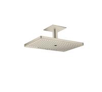hansgrohe AXOR ShowerSolutions pomme de douche suspendue 460/300 3jet, raccordement au plafond, 35281820, Couleur: Nickel brossé