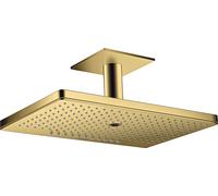 hansgrohe AXOR ShowerSolutions pomme de douche suspendue 460/300 3jet, raccordement au plafond, 35281990, Couleur: Optique en or poli