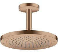 hansgrohe AXOR ShowerSolutions Raccordement au plafond 100 mm, 26432310, Couleur: Or rouge brossé