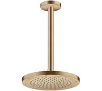 hansgrohe AXOR ShowerSolutions Raccordement au plafond 300 mm, 26433140, Couleur: Bronze brossé
