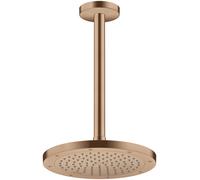 hansgrohe AXOR ShowerSolutions Raccordement au plafond 300 mm, 26433310, Couleur: Or rouge brossé