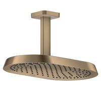 Douche de tête Hansgrohe Axor ShowerSphere 39758140 370 x 220 mm, 2 jets, 8 l/min, fixation au plafond, bronze brossé