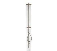hansgrohe Axor Starck colonne de douche 12672140 avec thermostat, douche de tête 240 1jet, bronze brossé