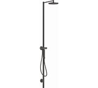 hansgrohe Axor Starck colonne de douche 12672340 avec thermostat, douche de tête 240 1jet, chrome noir brossé