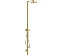 hansgrohe Axor Starck colonne de douche 12672950 avec thermostat, douche de tête 240 1jet, laiton brossé