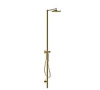hansgrohe Axor Starck colonne de douche 12672990 avec thermostat, douche de tête 240 1jet, optique or poli